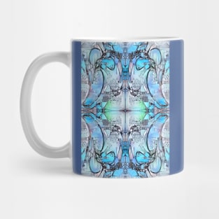 Blue Delight. Abstract Pattern Design Mug